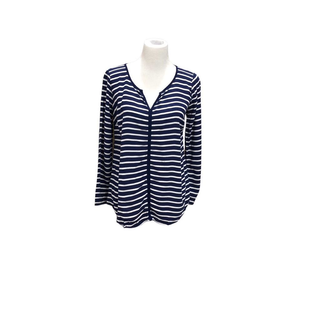 Oh Baby by Motherhood stripped 3/4 sleeve pullover blouse